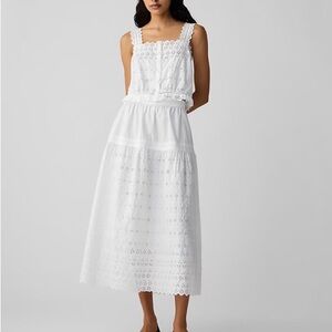 Gap Doen Eyelet Skirt NWOT